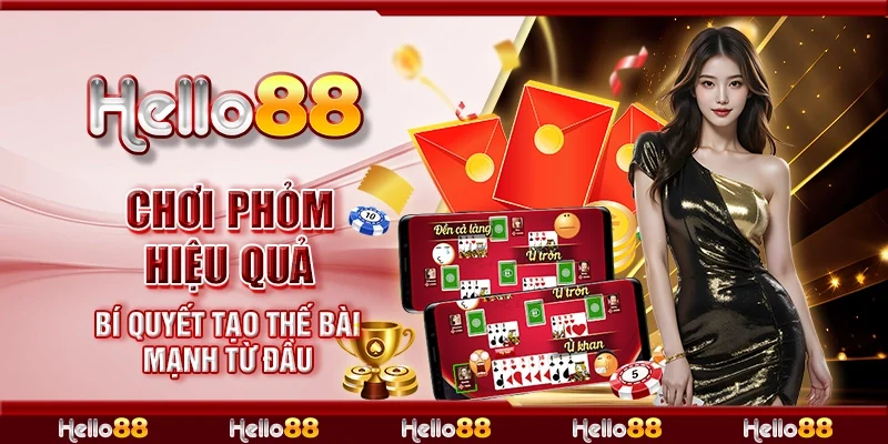 Chơi phỏm hiệu quả - Bí quyết tạo thế bài mạnh từ đầu
