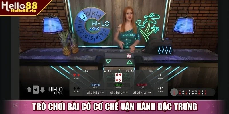 Trò chơi bài có cơ chế vận hành đặc trưng
